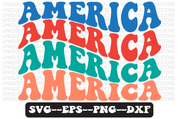America Quote Wavy Retro SVG Design Review: A Thoughtful Embroidery Asset