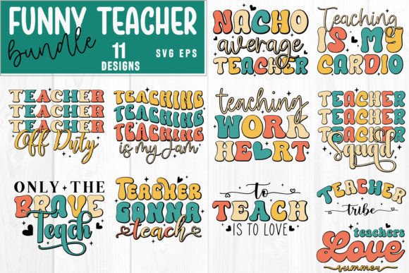 Funny Teacher Embroidery Design: A Retro-Ready Graphic for Real Projects
