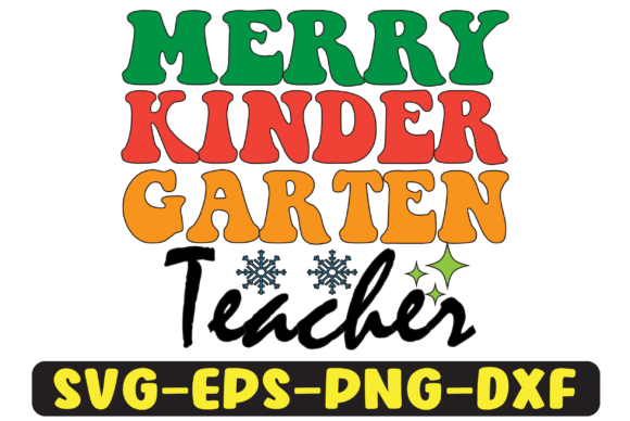 Merry Kindergarten Teacher Sublimation Review