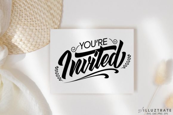 You're Invited SVG Cut File Wedding